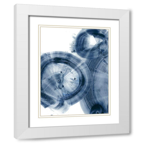 Quasars IV White Modern Wood Framed Art Print with Double Matting by Harper, Ethan