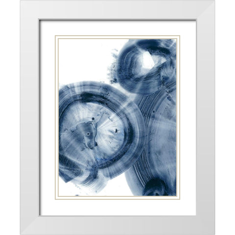 Quasars IV White Modern Wood Framed Art Print with Double Matting by Harper, Ethan