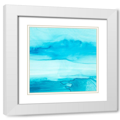Making Waves II White Modern Wood Framed Art Print with Double Matting by Harper, Ethan