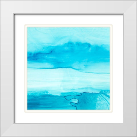 Making Waves II White Modern Wood Framed Art Print with Double Matting by Harper, Ethan