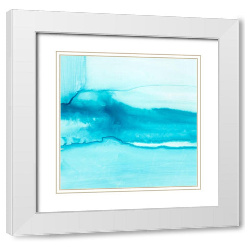 Making Waves III White Modern Wood Framed Art Print with Double Matting by Harper, Ethan