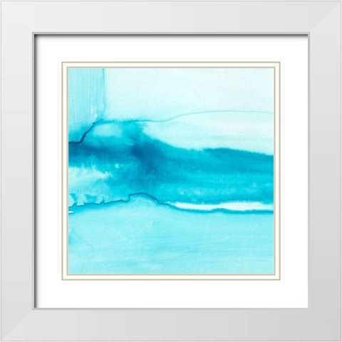 Making Waves III White Modern Wood Framed Art Print with Double Matting by Harper, Ethan