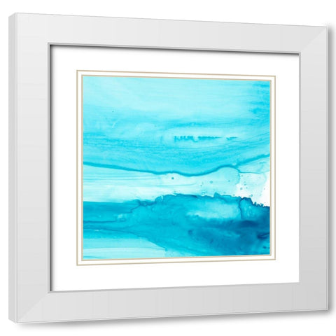 Making Waves IV White Modern Wood Framed Art Print with Double Matting by Harper, Ethan