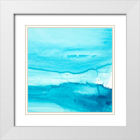 Making Waves IV White Modern Wood Framed Art Print with Double Matting by Harper, Ethan
