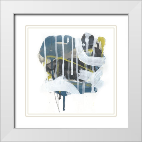 Insignia IV White Modern Wood Framed Art Print with Double Matting by Vess, June Erica