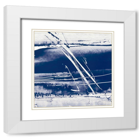 Alternating Current II White Modern Wood Framed Art Print with Double Matting by Harper, Ethan
