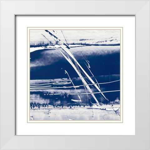 Alternating Current II White Modern Wood Framed Art Print with Double Matting by Harper, Ethan