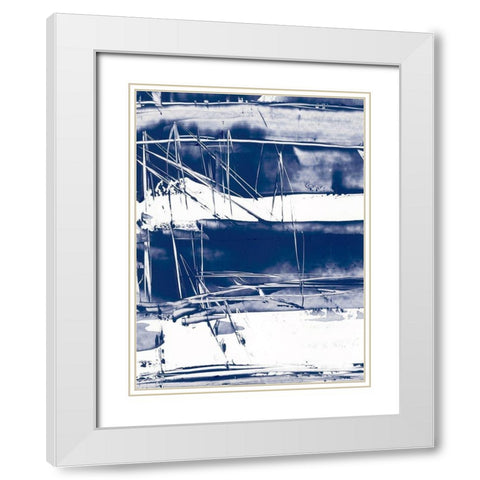 Alternating Current V White Modern Wood Framed Art Print with Double Matting by Harper, Ethan