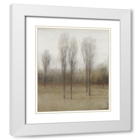 Last Day of Fall I White Modern Wood Framed Art Print with Double Matting by OToole, Tim