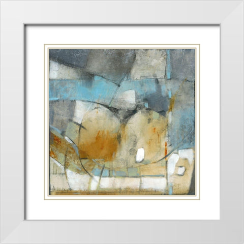 Aerial View I White Modern Wood Framed Art Print with Double Matting by OToole, Tim