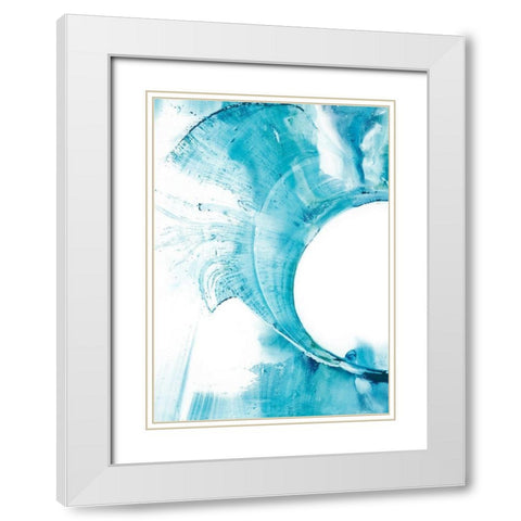 Aperture I White Modern Wood Framed Art Print with Double Matting by Harper, Ethan