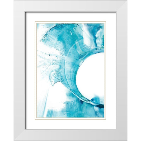 Aperture I White Modern Wood Framed Art Print with Double Matting by Harper, Ethan