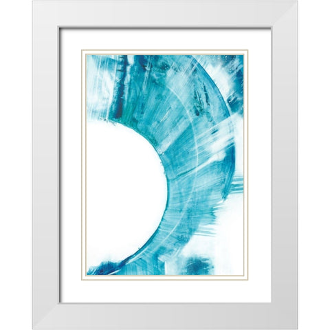 Aperture II White Modern Wood Framed Art Print with Double Matting by Harper, Ethan