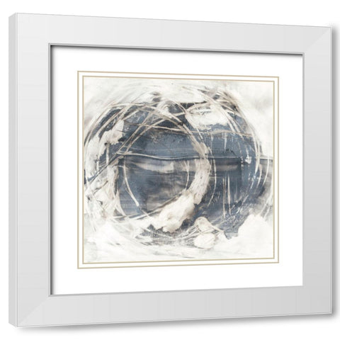 Rotational Orbit I White Modern Wood Framed Art Print with Double Matting by Harper, Ethan