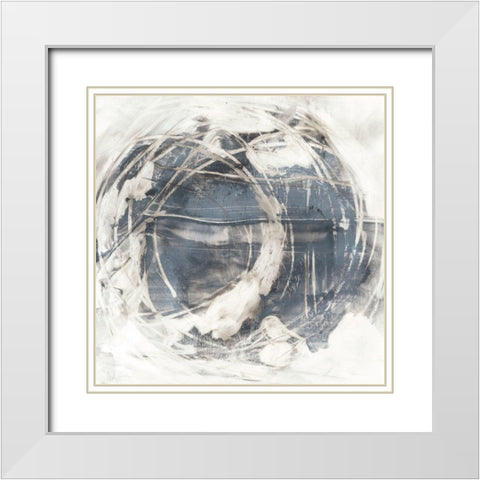 Rotational Orbit I White Modern Wood Framed Art Print with Double Matting by Harper, Ethan
