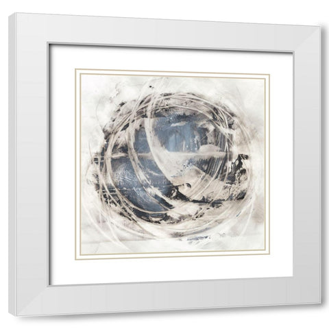 Rotational Orbit II White Modern Wood Framed Art Print with Double Matting by Harper, Ethan