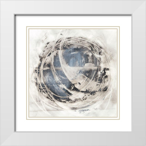 Rotational Orbit II White Modern Wood Framed Art Print with Double Matting by Harper, Ethan