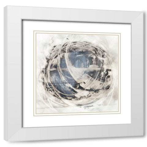 UA CH Rotational Orbit II White Modern Wood Framed Art Print with Double Matting by Harper, Ethan