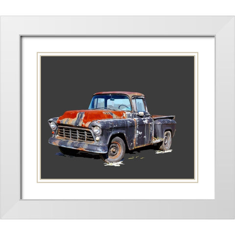 Vintage Truck IV White Modern Wood Framed Art Print with Double Matting by Kalina, Emily