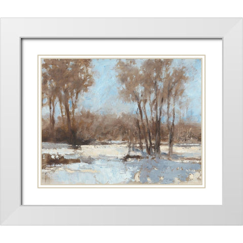 Sunlit I White Modern Wood Framed Art Print with Double Matting by Harper, Ethan