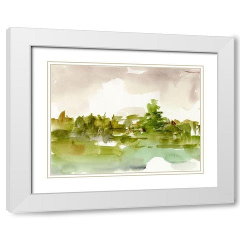 Morning Retreat II White Modern Wood Framed Art Print with Double Matting by Harper, Ethan
