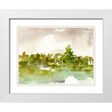 Morning Retreat II White Modern Wood Framed Art Print with Double Matting by Harper, Ethan