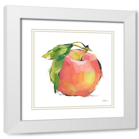 Designer Fruits I White Modern Wood Framed Art Print with Double Matting by Harper, Ethan