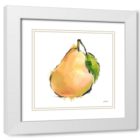 Designer Fruits IV White Modern Wood Framed Art Print with Double Matting by Harper, Ethan