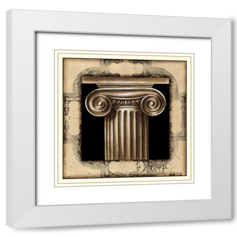 Architectural Schema I White Modern Wood Framed Art Print with Double Matting by Harper, Ethan