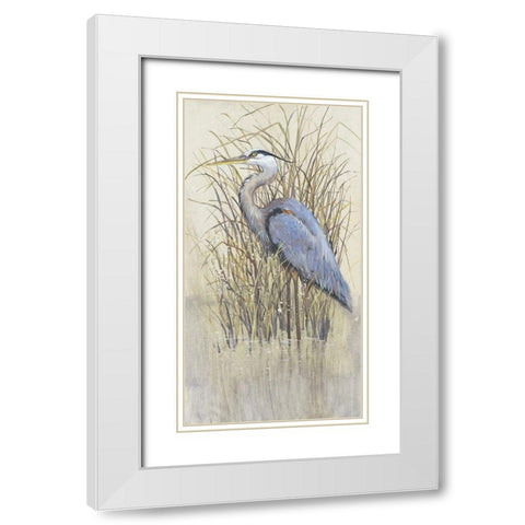 Wading II White Modern Wood Framed Art Print with Double Matting by OToole, Tim