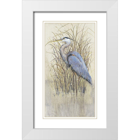Wading II White Modern Wood Framed Art Print with Double Matting by OToole, Tim