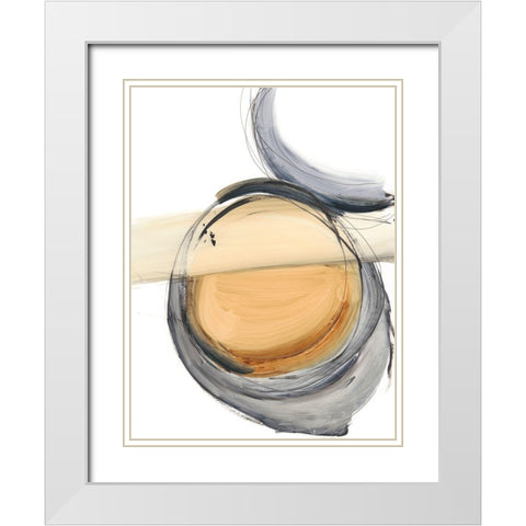 Sienna and Slate III White Modern Wood Framed Art Print with Double Matting by Harper, Ethan