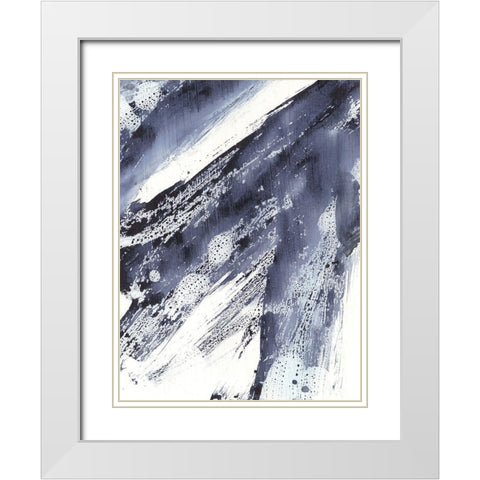 Directionality II White Modern Wood Framed Art Print with Double Matting by Harper, Ethan
