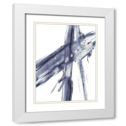 Directionality III White Modern Wood Framed Art Print with Double Matting by Harper, Ethan