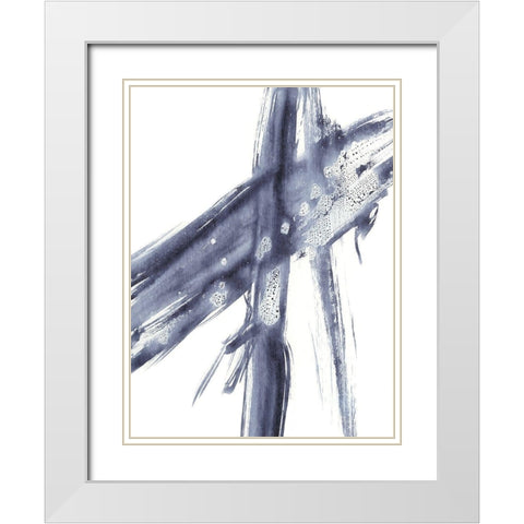 Directionality III White Modern Wood Framed Art Print with Double Matting by Harper, Ethan