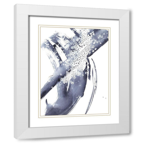 Directionality V White Modern Wood Framed Art Print with Double Matting by Harper, Ethan