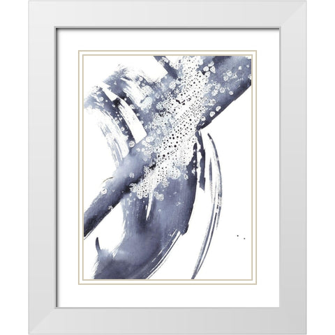 Directionality V White Modern Wood Framed Art Print with Double Matting by Harper, Ethan