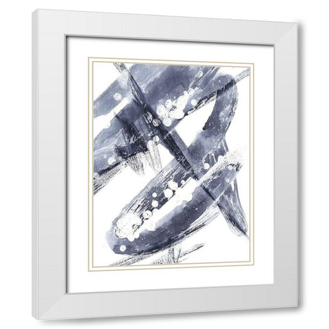 Directionality VI White Modern Wood Framed Art Print with Double Matting by Harper, Ethan
