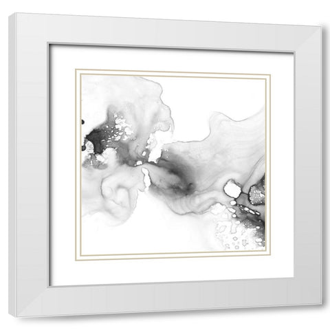 Smoke and Water I White Modern Wood Framed Art Print with Double Matting by Harper, Ethan