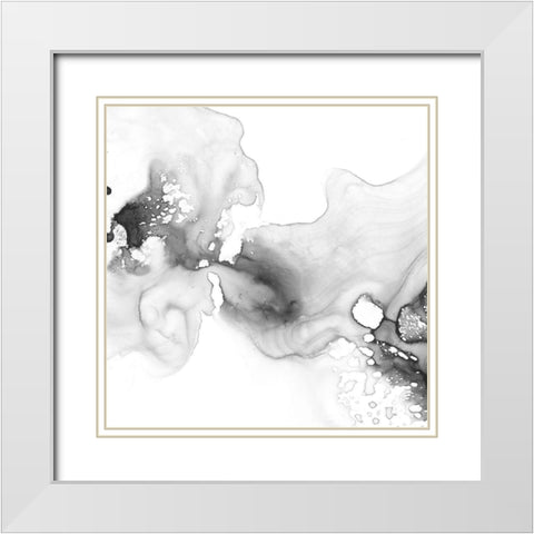 Smoke and Water I White Modern Wood Framed Art Print with Double Matting by Harper, Ethan