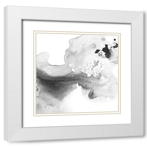 Smoke and Water II White Modern Wood Framed Art Print with Double Matting by Harper, Ethan