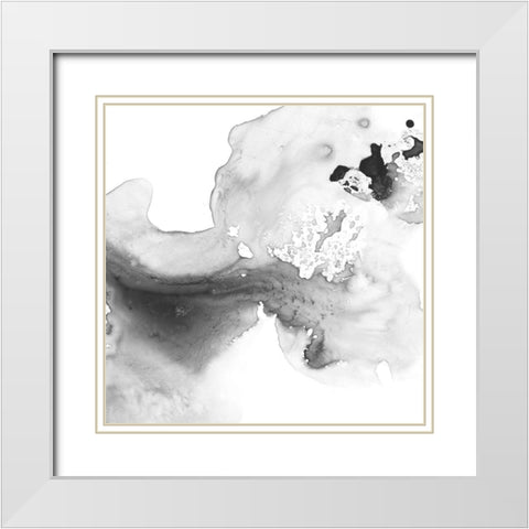 Smoke and Water II White Modern Wood Framed Art Print with Double Matting by Harper, Ethan
