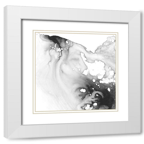 Smoke and Water III White Modern Wood Framed Art Print with Double Matting by Harper, Ethan