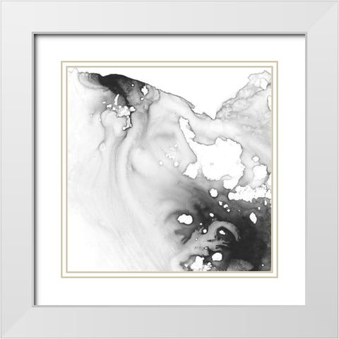 Smoke and Water III White Modern Wood Framed Art Print with Double Matting by Harper, Ethan