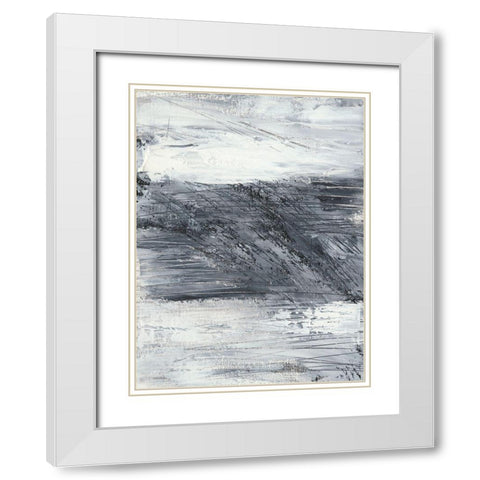 Conductivity I White Modern Wood Framed Art Print with Double Matting by Harper, Ethan