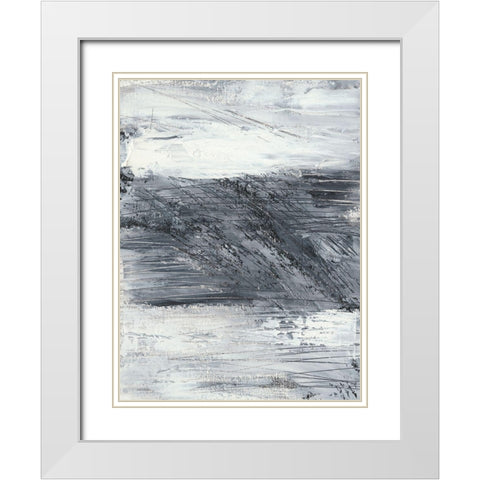 Conductivity I White Modern Wood Framed Art Print with Double Matting by Harper, Ethan