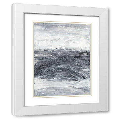 Conductivity II White Modern Wood Framed Art Print with Double Matting by Harper, Ethan