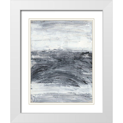 Conductivity II White Modern Wood Framed Art Print with Double Matting by Harper, Ethan
