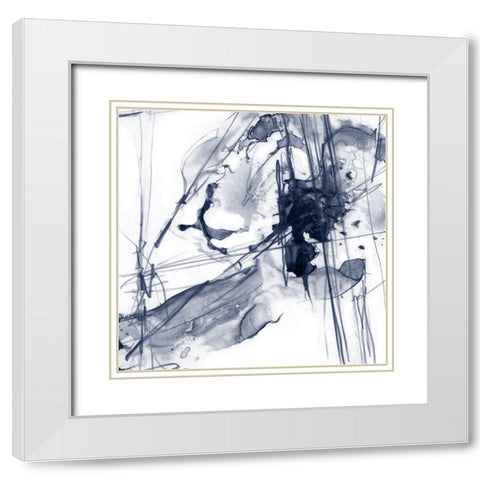 Charting the Universe I White Modern Wood Framed Art Print with Double Matting by Harper, Ethan