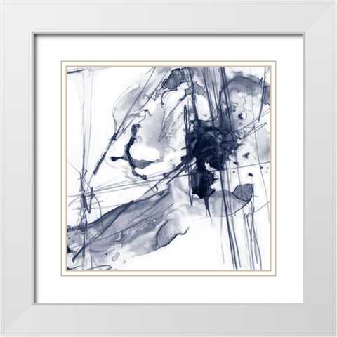 Charting the Universe I White Modern Wood Framed Art Print with Double Matting by Harper, Ethan